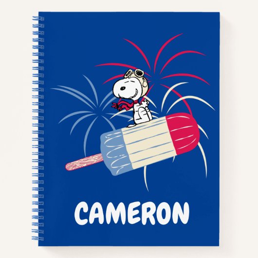 Carnet Flying Ace Snoopy on Ice Pop (Devant)
