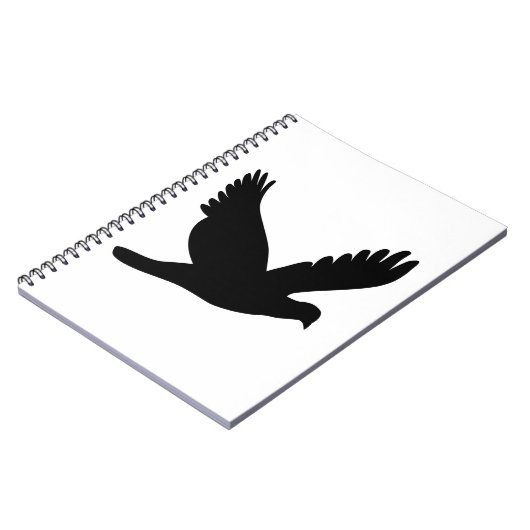 Carnet Flying dove silhouette (Côté gauche)