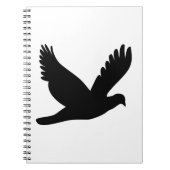 Carnet Flying dove silhouette (Devant)