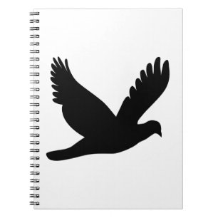 Carnet Flying dove silhouette