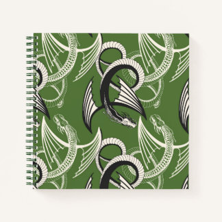 Carnet Flying Dragon on the green background.