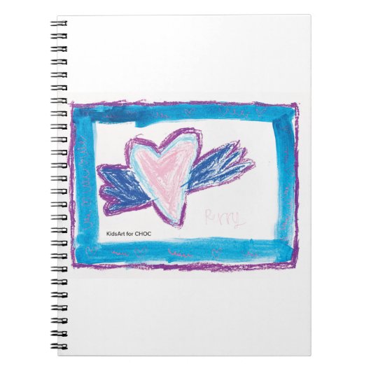 Carnet Flying Heart - Kids Art for CHOC (Devant)