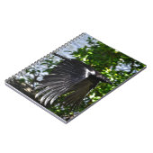 Carnet Flying Raven in Sunlight Wildlife Photo (Côté gauche)