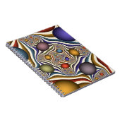 Carnet Flying Up Colorful Moderne Art Fractal Abstrait (Côté Droit)