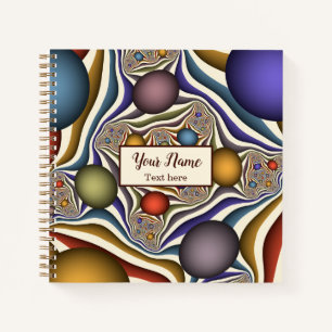 Carnet Flying Up, Colorful Moderne Nom fractal Abstrait