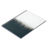 Carnet Foggy Forest Pine Mountain Art esthétique (Côté gauche)