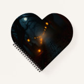 Carnet Foggy Lantern Path Halloween Notebook (Devant)