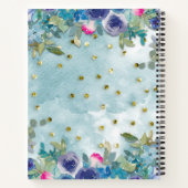 Carnet Foi, Espoir et Amour avec Fleurs Aquarelles (Dos)