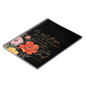 Carnet Foi Florale - Ne Craignez Pas, Car Je Suis Avec Vo (Côté gauche)