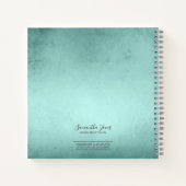 Carnet Foil Abstrait Or Turquoise ID775 (Dos)