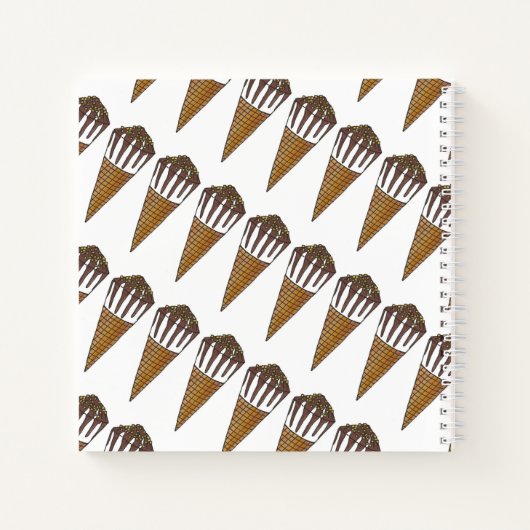 Carnet Foin Vanille Crème glacée Nutty Nuts Buddy Cone (Dos)