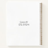 Carnet Foliage de bronze Abstrait moderne (Dos)