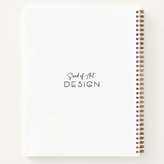 Carnet Foliage de bronze Abstrait moderne (Dos)