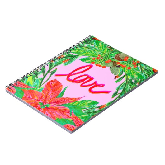 Carnet Foliage de Noël - Amour (Côté gauche)