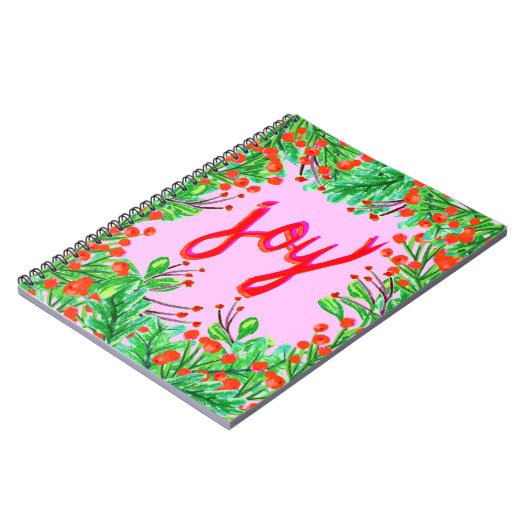 Carnet Foliage de Noël - Joie (Côté gauche)