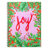 Carnet Foliage de Noël - Joie (Devant)