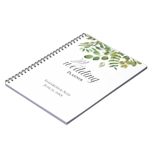 Carnet Foliage simple, Wedding planner (Côté gauche)