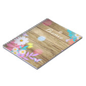 Carnet Folithe et papillons de printemps sur bois (Côté gauche)