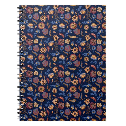 Carnet Folk Rustique Floral (Devant)