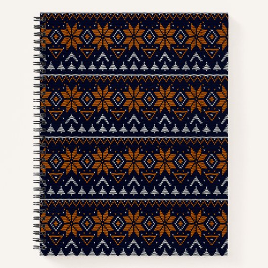 Carnet Folk traditionnel tribal abstrait ornemental patte (Devant)