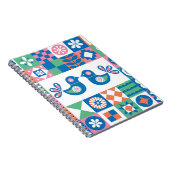 Carnet Folklore Floral Card : Design scandinave. (Côté Droit)