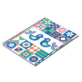 Carnet Folklore Floral Card : Design scandinave. (Côté gauche)