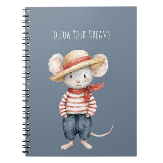 Carnet Follow Your Dreams Mouse (Devant)