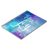 Carnet Follow Your Joy - Aqua Affirmation Artistry (Côté gauche)