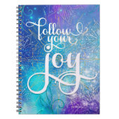 Carnet Follow Your Joy - Aqua Affirmation Artistry (Devant)