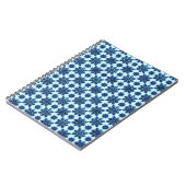 Carnet Fond à motif flocon de neige bleu (Côté gauche)