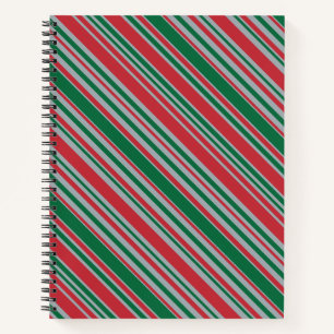 Carnet Fond à rayures diagonales