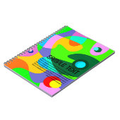 Carnet Fond abstrait de cercle fluide coloré (Côté gauche)