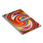 Carnet Fond Abstrait de Tourbillon Coloré #4 (Côté Droit)