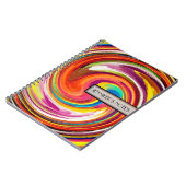 Carnet Fond Abstrait de Tourbillon Coloré #4 (Côté gauche)