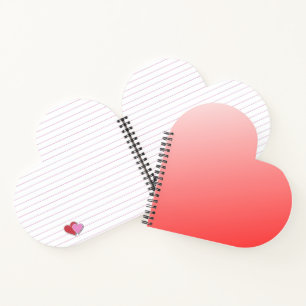 Carnet Fond Abstrait Minimaliste Dégradé Rose Rouge Clair