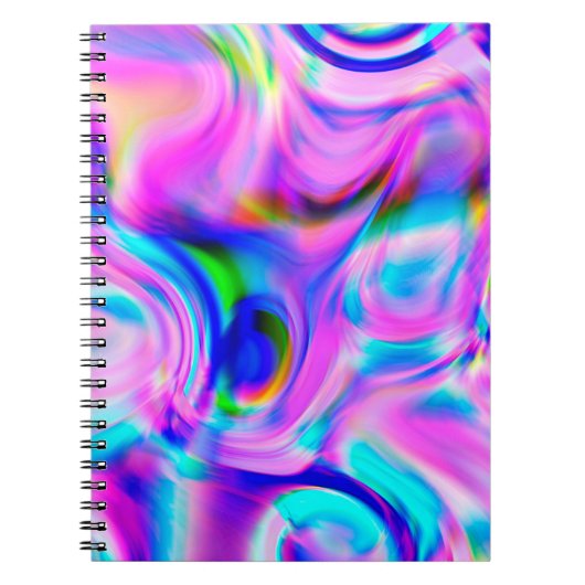 Carnet Fond abstrait multicolore. Motif coloré. (Devant)