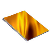 Carnet Fond abstrait ondulant or (Côté Droit)