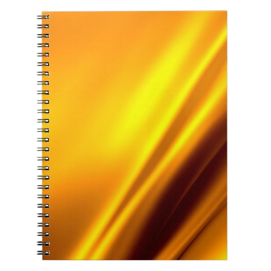 Carnet Fond abstrait ondulant or (Devant)