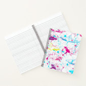 Carnet Fond blanc requins abstraits (Intérieur)