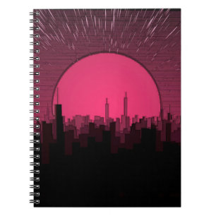 Carnet Fond coloré abstrait. Beau clair de lune 