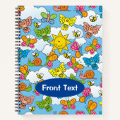 Carnet Fond de bébés animaux (Devant)