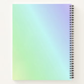 Carnet Fond de couleurs pastel (Dos)