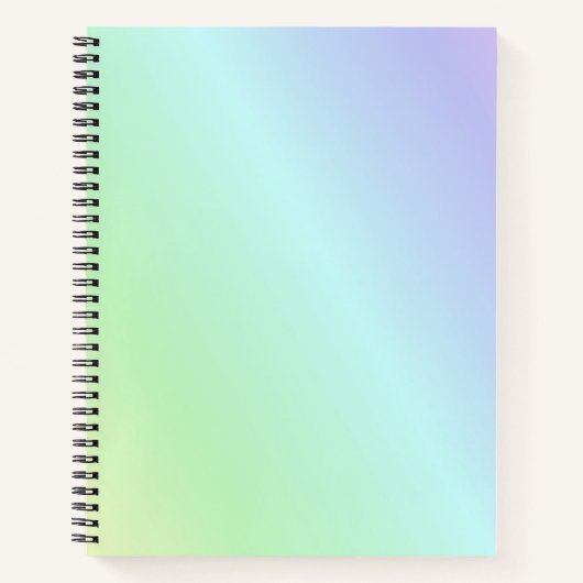 Carnet Fond de couleurs pastel (Devant)