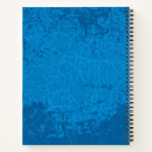 Carnet Fond de lyre bleue (Dos)