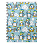 Carnet Fond de petits pingouins (Devant)