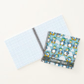 Carnet Fond de petits pingouins (Intérieur)