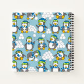 Carnet Fond de petits pingouins (Dos)