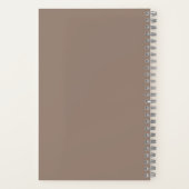 Carnet Fond de rose poussiéreuse chaude – Conception de m (Verso)