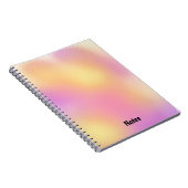 Carnet Fond de soleil couchant abstrait moderne (Côté Droit)