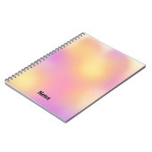 Carnet Fond de soleil couchant abstrait moderne (Côté gauche)